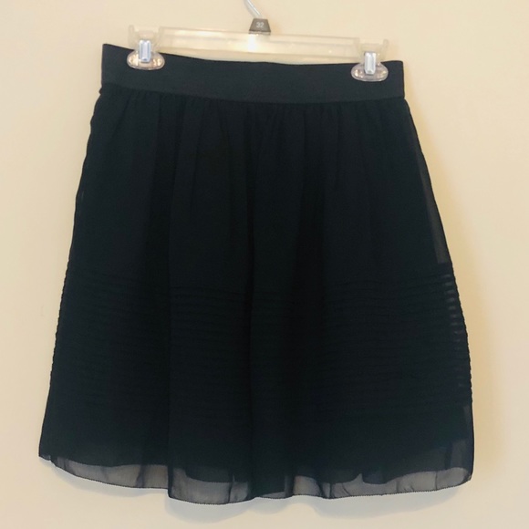 Ann Taylor Black Stretchy Skirt Size 2 B61 - Picture 3 of 4